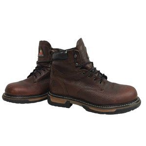 ROCKY Ironclad Work Boots Leather Steel Toe Waterproof Slip Resistant Mens 11